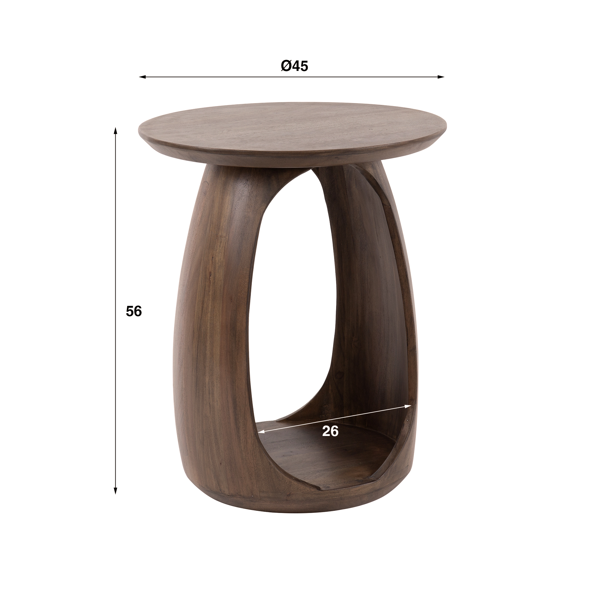 Bijzettafel S Flow Solid